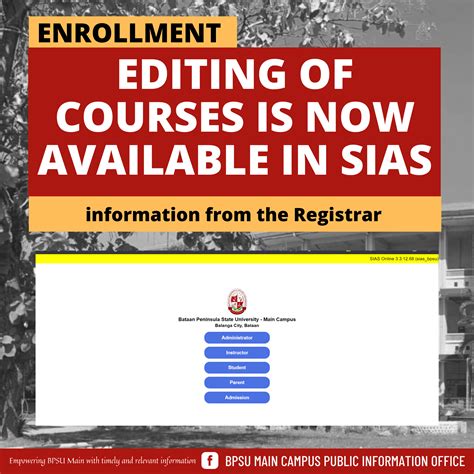 𝗘𝗗𝗜𝗧𝗜𝗡𝗚 𝗢𝗙 𝗖𝗢𝗨𝗥𝗦𝗘𝗦 𝗜𝗡 𝗦𝗜𝗔𝗦 // BPSU .